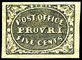 Providence, RI 5¢, 1846 imperforate