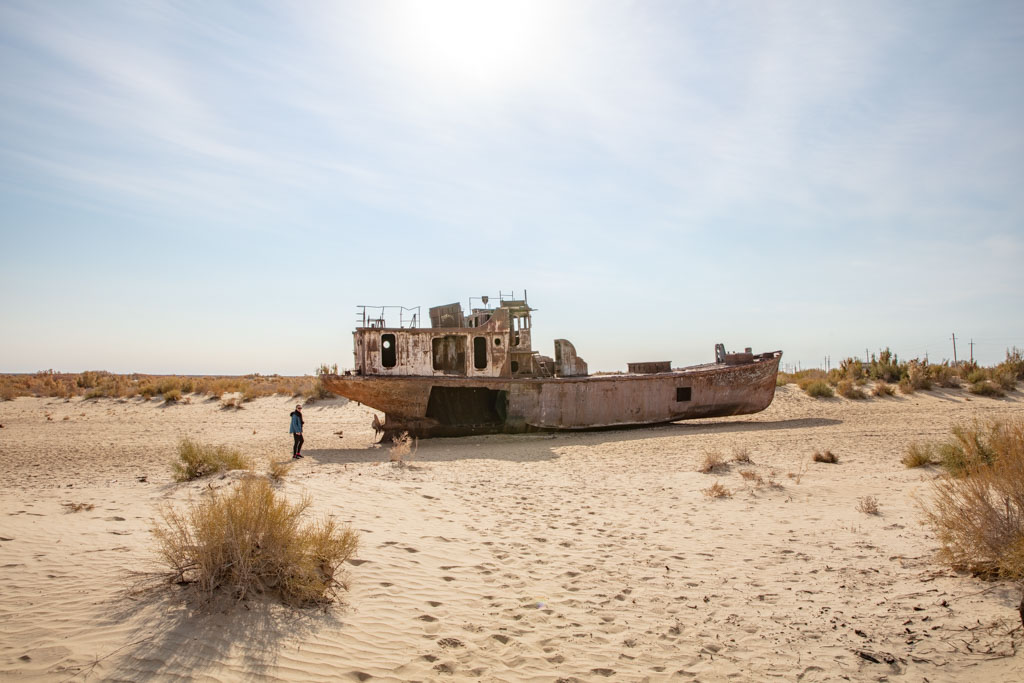 Moynaq Ship Graveyard, Moynaq, Karakalpakstan, Uzbekistan